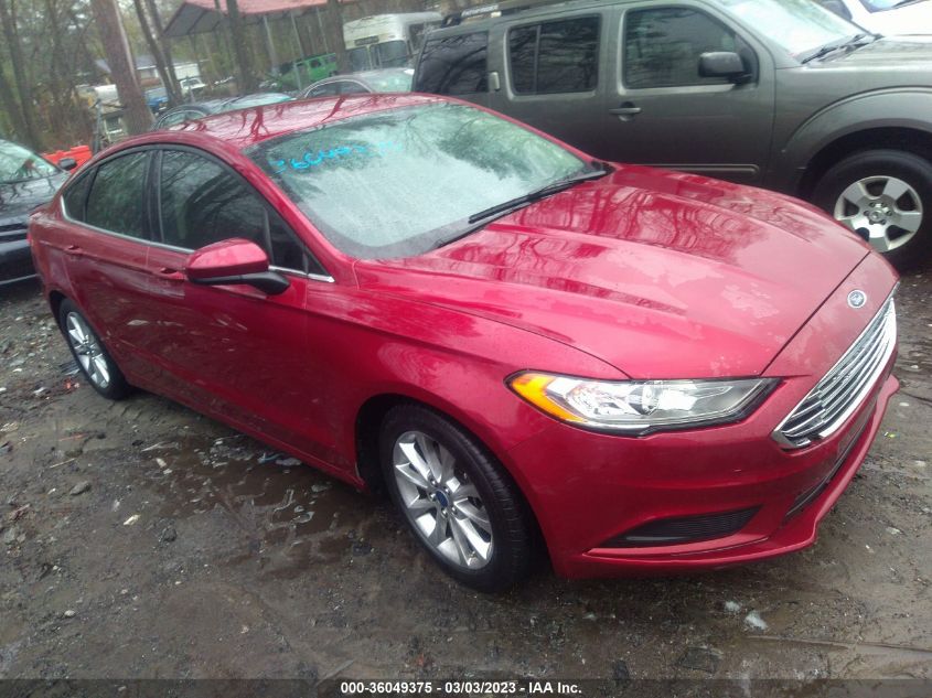 3FA6P0HDXHR377336 2017 FORD FUSION, photo no. 1