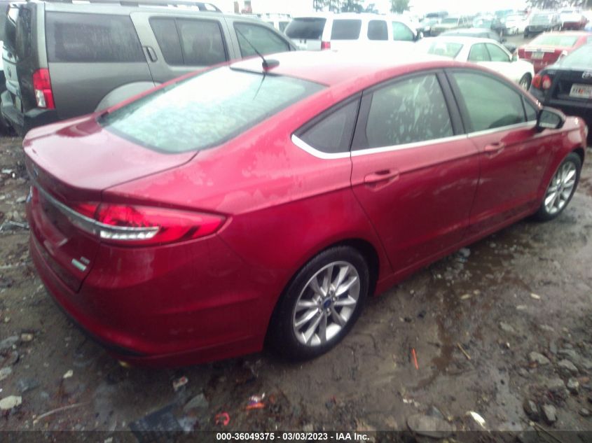 3FA6P0HDXHR377336 2017 FORD FUSION, photo no. 4