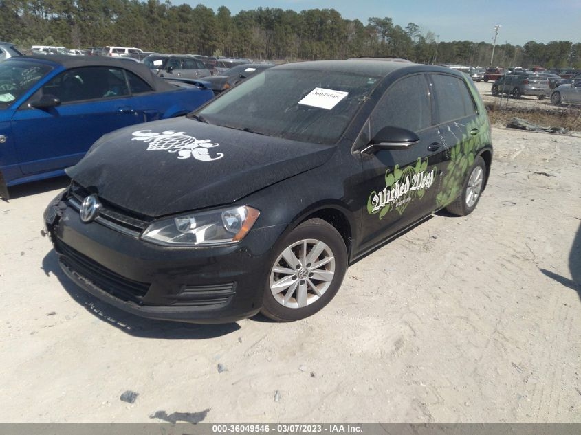 2016 VOLKSWAGEN GOLF TSI S - 3VW217AU2GM065517