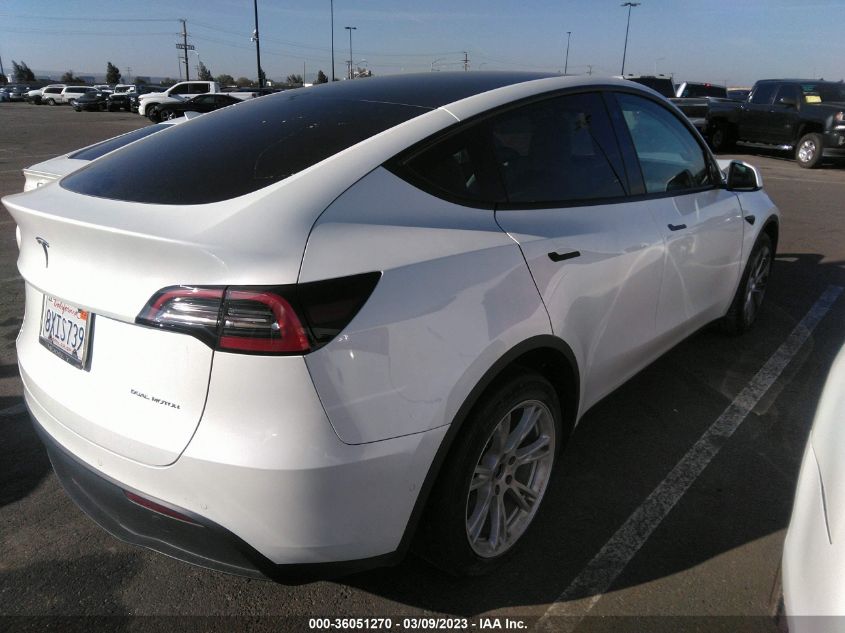 2021 TESLA MODEL Y LONG RANGE - 5YJYGDEE5MF219909