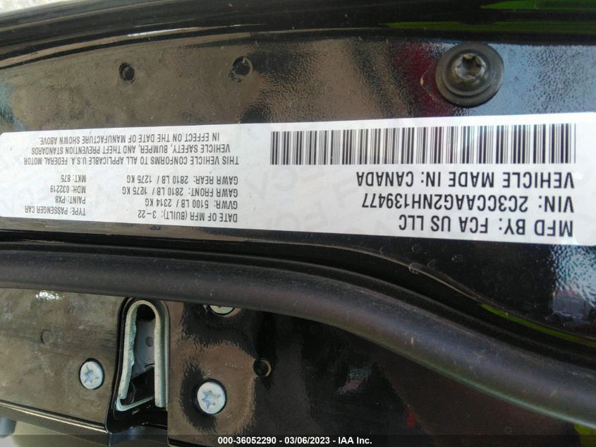 2022 CHRYSLER 300 TOURING - 2C3CCAAG2NH139477