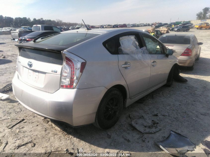 2014 TOYOTA PRIUS FOUR/FIVE/THREE/ONE/TWO - JTDKN3DU7E0375643