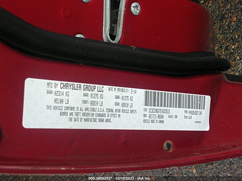 2014 CHRYSLER 300 300S - 2C3CCABG7EH233515