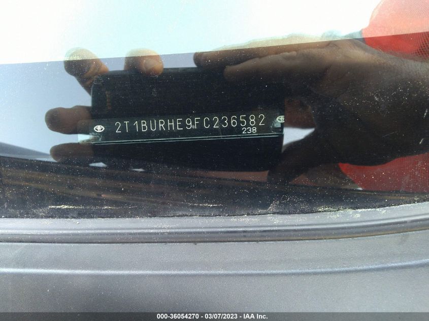 2015 TOYOTA COROLLA L/LE/S/S PLUS/LE PLUS - 2T1BURHE9FC236582
