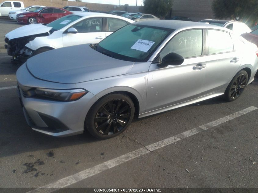 2022 HONDA CIVIC SEDAN SPORT - 2HGFE2F51NH592295