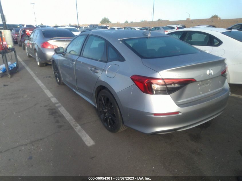 2022 HONDA CIVIC SEDAN SPORT - 2HGFE2F51NH592295