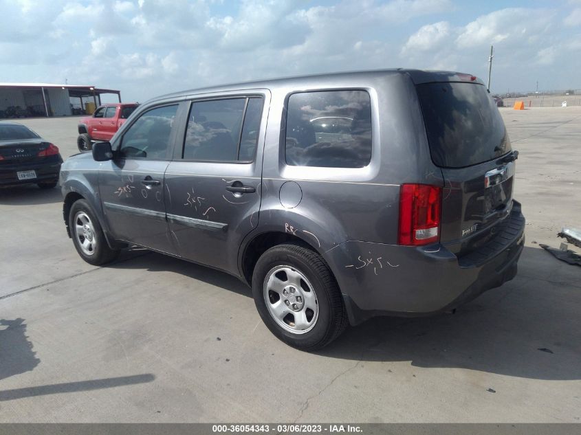 2014 HONDA PILOT LX - 5FNYF3H20EB026387