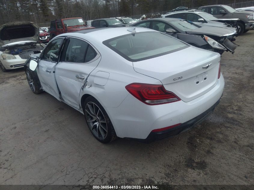 2019 GENESIS G70 2.0T ADVANCED - KMTG44LA7KU025649
