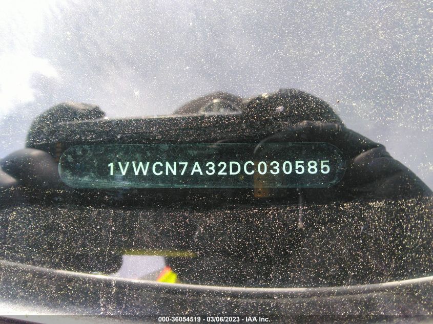 2013 VOLKSWAGEN PASSAT TDI SEL PREMIUM - 1VWCN7A32DC030585