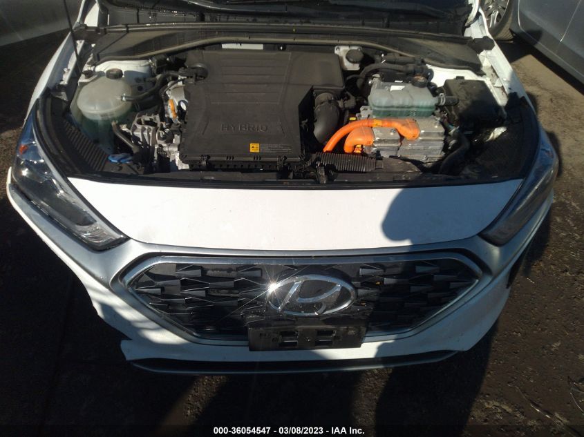 2020 HYUNDAI IONIQ HYBRID BLUE KMHC65LC1LU214907