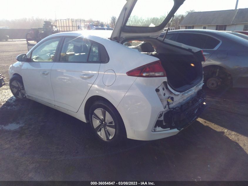 2020 HYUNDAI IONIQ HYBRID BLUE KMHC65LC1LU214907