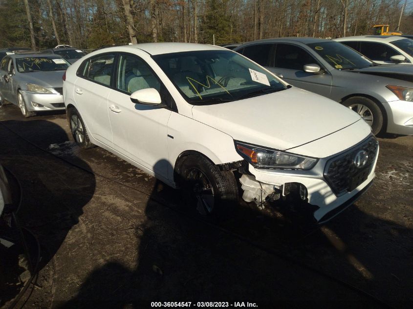 2020 HYUNDAI IONIQ HYBRID BLUE KMHC65LC1LU214907
