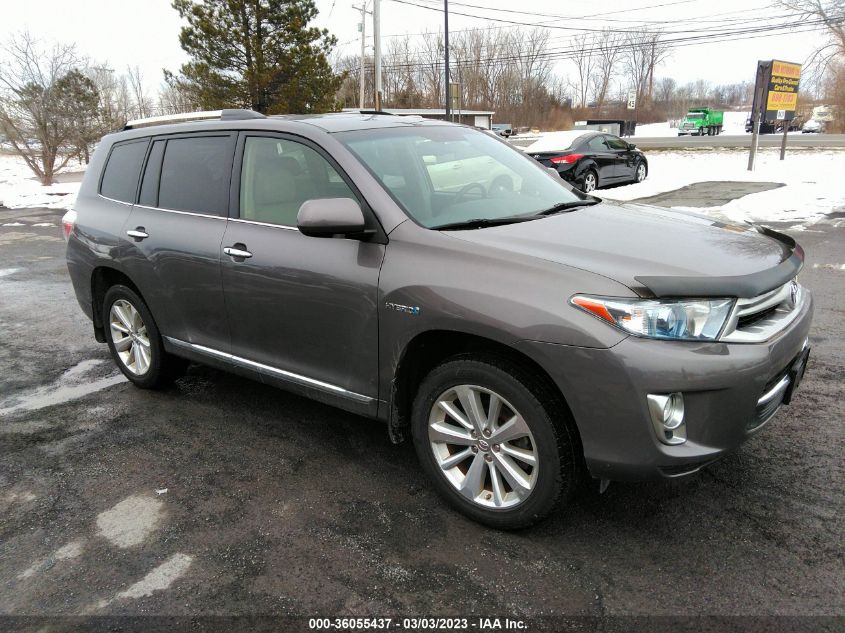 2013 TOYOTA HIGHLANDER HYBRID LIMITED - JTEDC3EHXD2016494