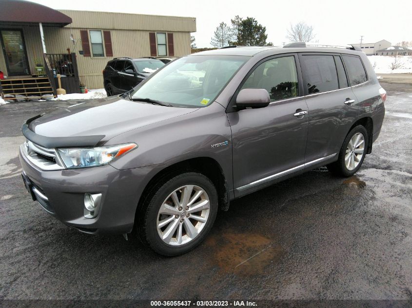 2013 TOYOTA HIGHLANDER HYBRID LIMITED - JTEDC3EHXD2016494