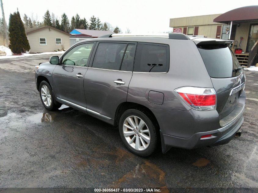 2013 TOYOTA HIGHLANDER HYBRID LIMITED - JTEDC3EHXD2016494