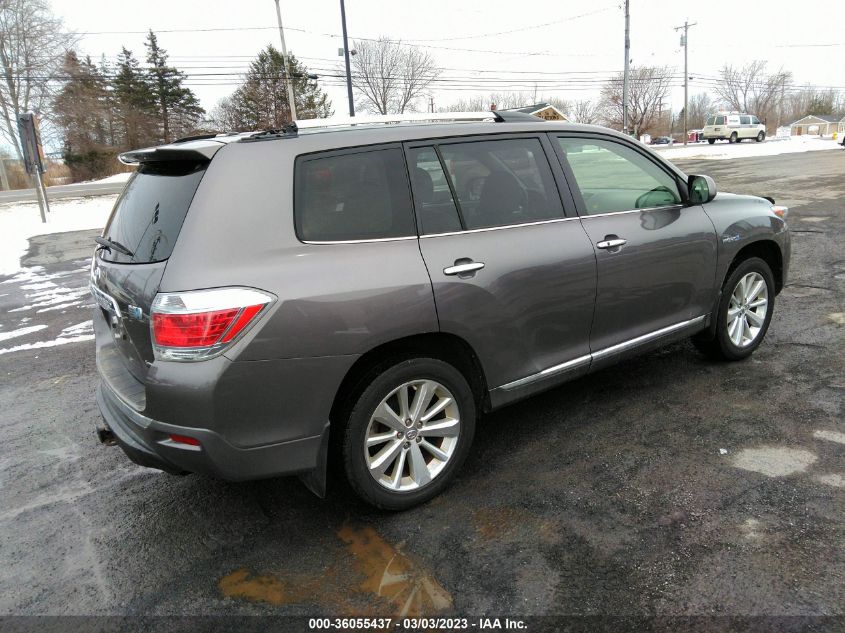 2013 TOYOTA HIGHLANDER HYBRID LIMITED - JTEDC3EHXD2016494