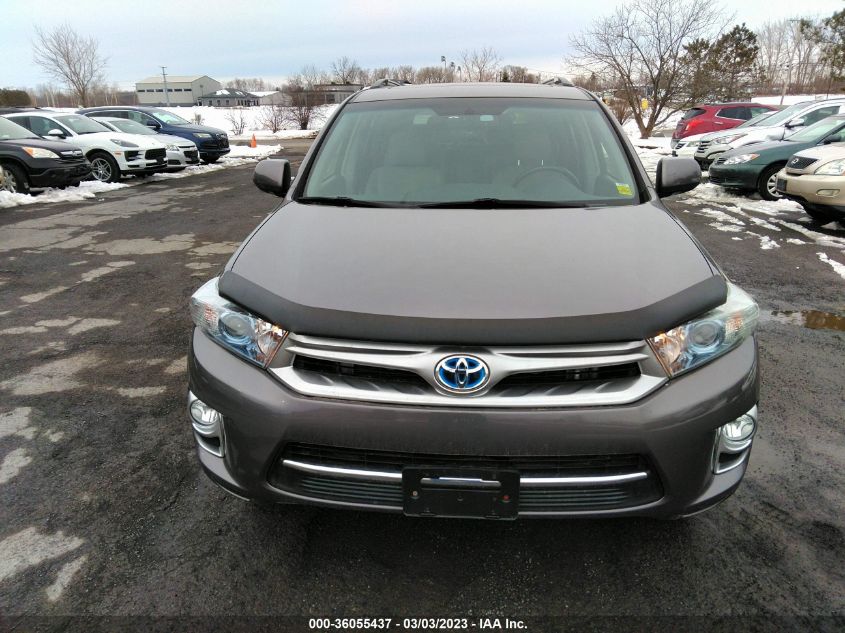 2013 TOYOTA HIGHLANDER HYBRID LIMITED - JTEDC3EHXD2016494