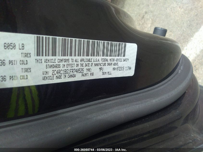 2015 CHRYSLER TOWN & COUNTRY TOURING - 2C4RC1BG1FR740525