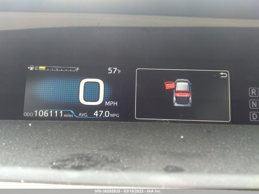 2016 TOYOTA PRIUS TWO - JTDKBRFU6G3017122