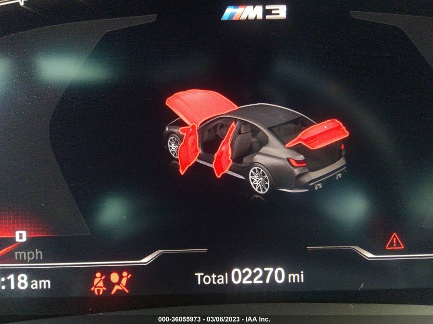 2022 BMW M3 COMPETITION - WBS33AY02NFM80909