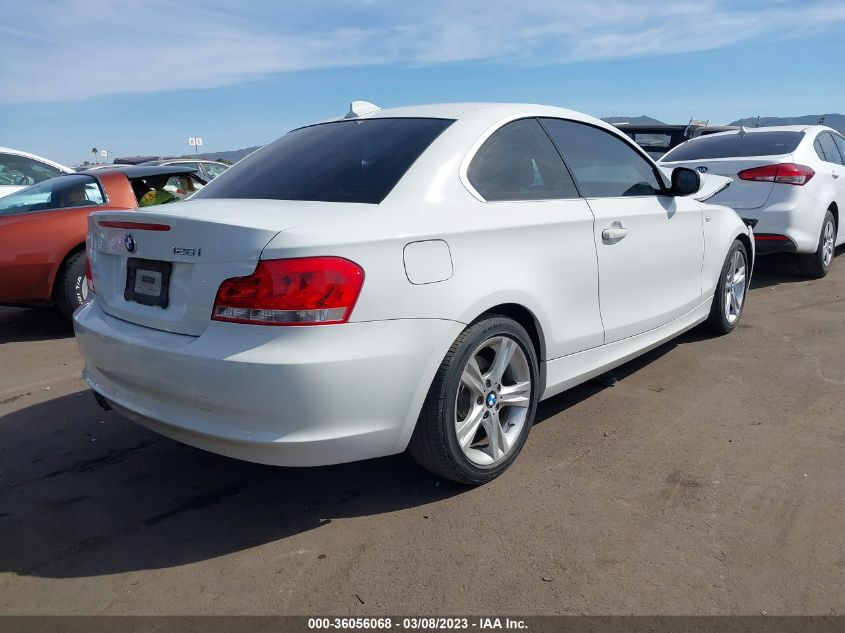 2013 BMW 1 SERIES 128I WBAUP7C5XDVP24457