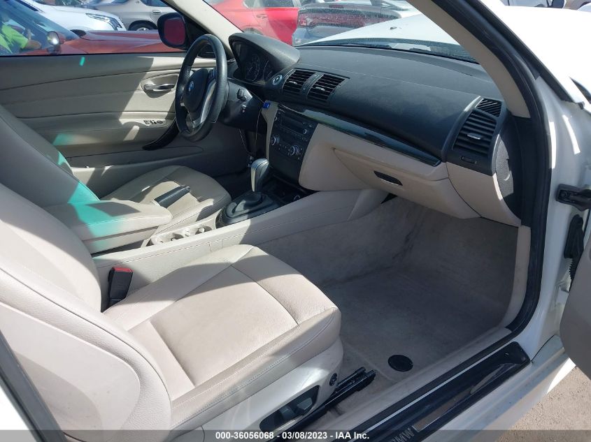 2013 BMW 1 SERIES 128I WBAUP7C5XDVP24457