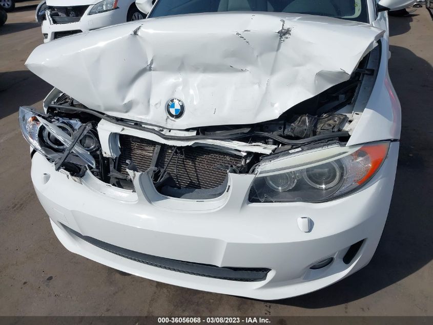 2013 BMW 1 SERIES 128I WBAUP7C5XDVP24457