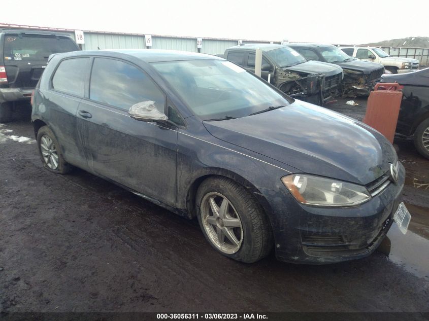 2015 VOLKSWAGEN GOLF TSI S - 3VW817AU4FM094252