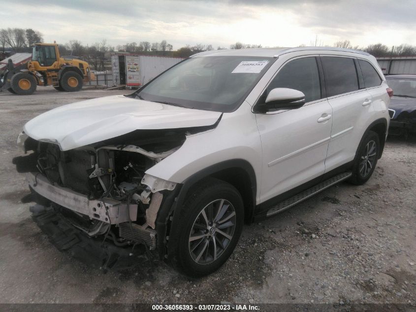 2019 TOYOTA HIGHLANDER SE/XLE - 5TDKZRFH7KS551025