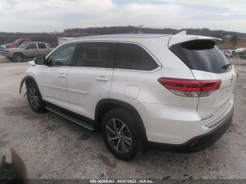2019 TOYOTA HIGHLANDER SE/XLE - 5TDKZRFH7KS551025