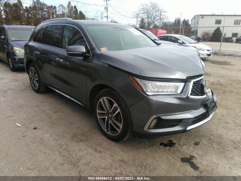 2017 ACURA MDX W/ADVANCE PKG - 5FRYD4H85HB026193