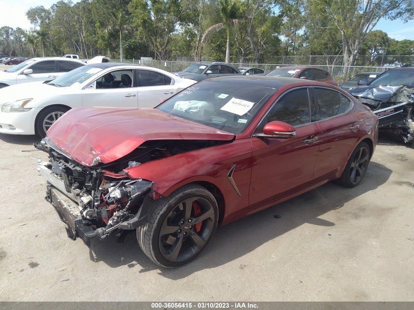 VIN KMTG34LE0KU012117 2019 GENESIS G70 3.3T DYNAMIC