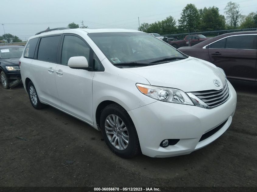 2015 TOYOTA SIENNA XLE/XLE AAS/LTD - 5TDYK3DC0FS627287