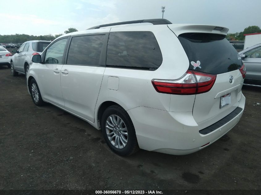 2015 TOYOTA SIENNA XLE/XLE AAS/LTD - 5TDYK3DC0FS627287