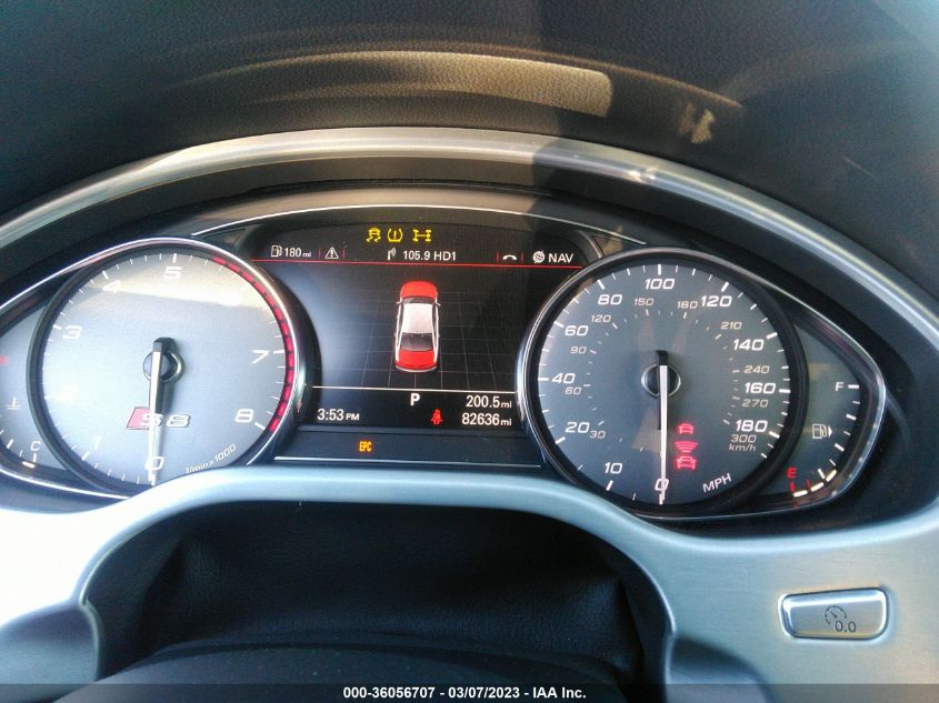 2015 AUDI S8 - WAUK2AFD0FN019644