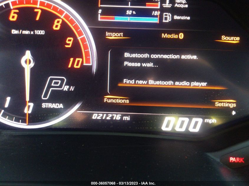 2019 LAMBORGHINI HURACAN ZHWUR2ZF0KLA11294