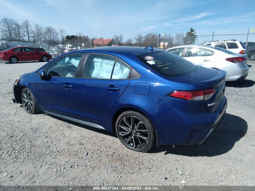 2020 TOYOTA COROLLA SE/NIGHTSHADE - 5YFS4RCE1LP012838