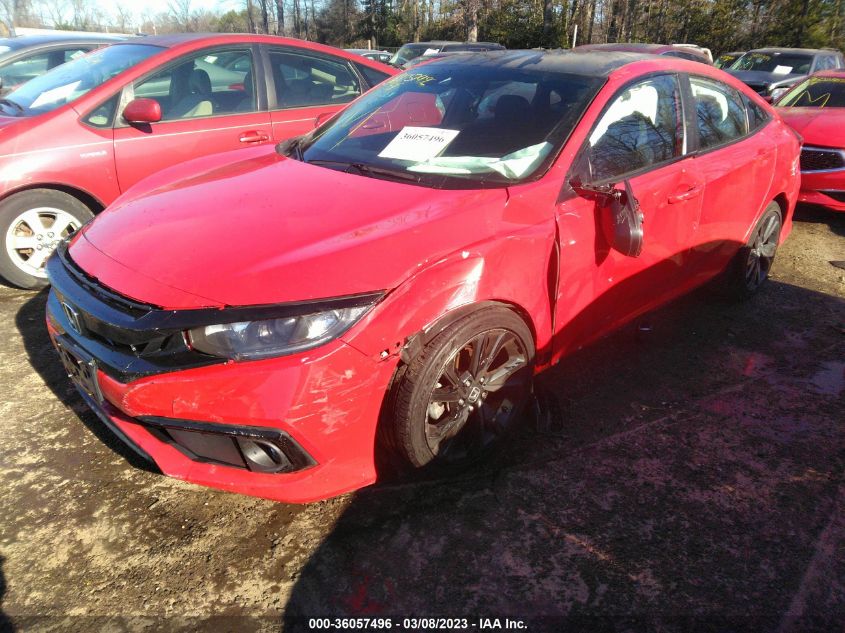 2019 HONDA CIVIC SEDAN SPORT - 2HGFC2F83KH516587