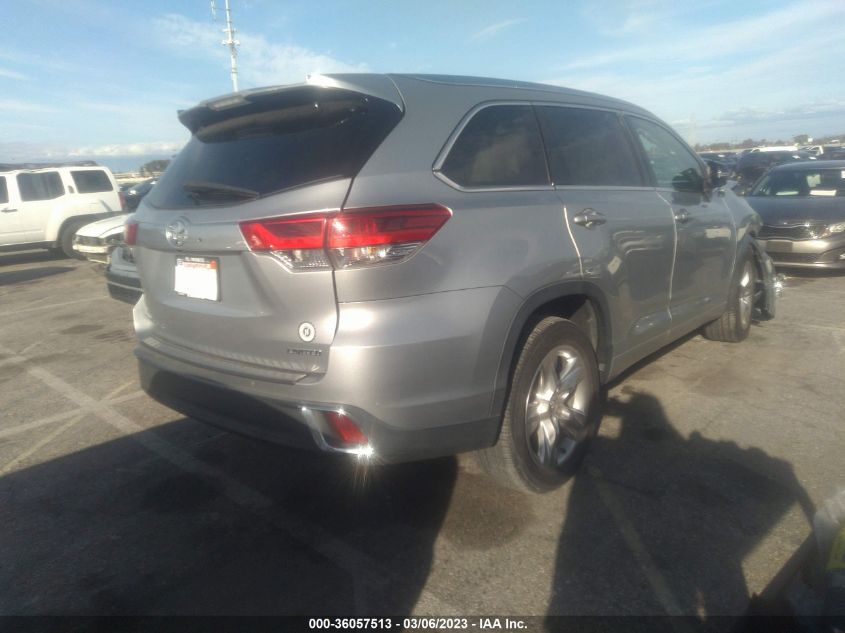 2018 TOYOTA HIGHLANDER LIMITED - 5TDYZRFH1JS244037