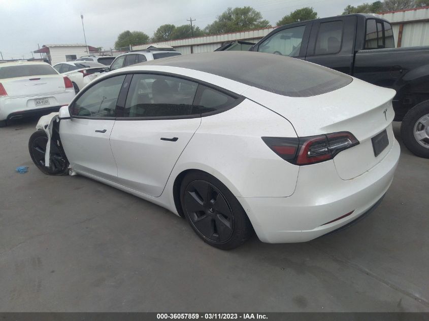 2021 TESLA MODEL 3 STANDARD RANGE PLUS - 5YJ3E1EA0MF022593