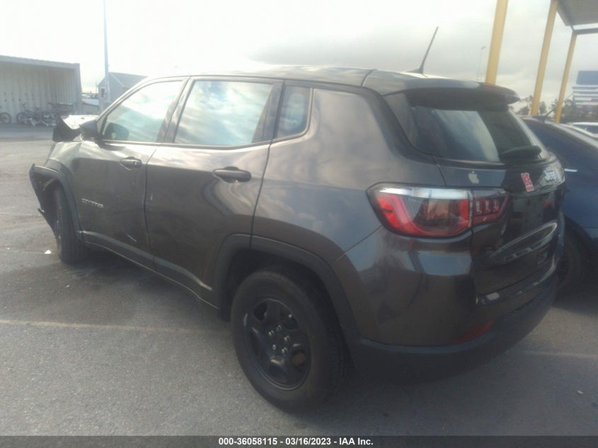VIN 3C4NJCAB7KT677265 2019 JEEP COMPASS SPORT