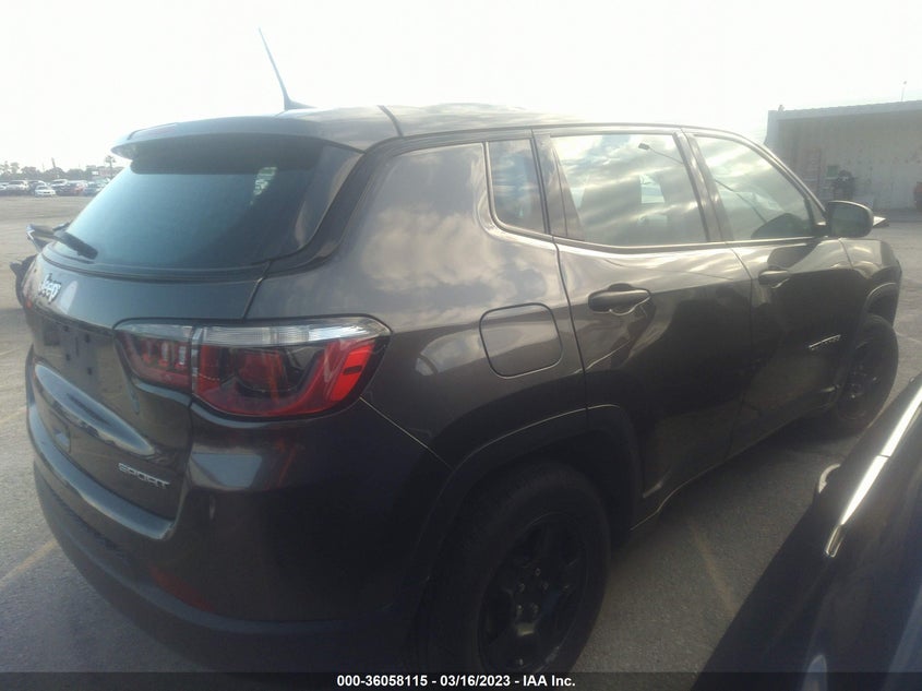 VIN 3C4NJCAB7KT677265 2019 JEEP COMPASS SPORT