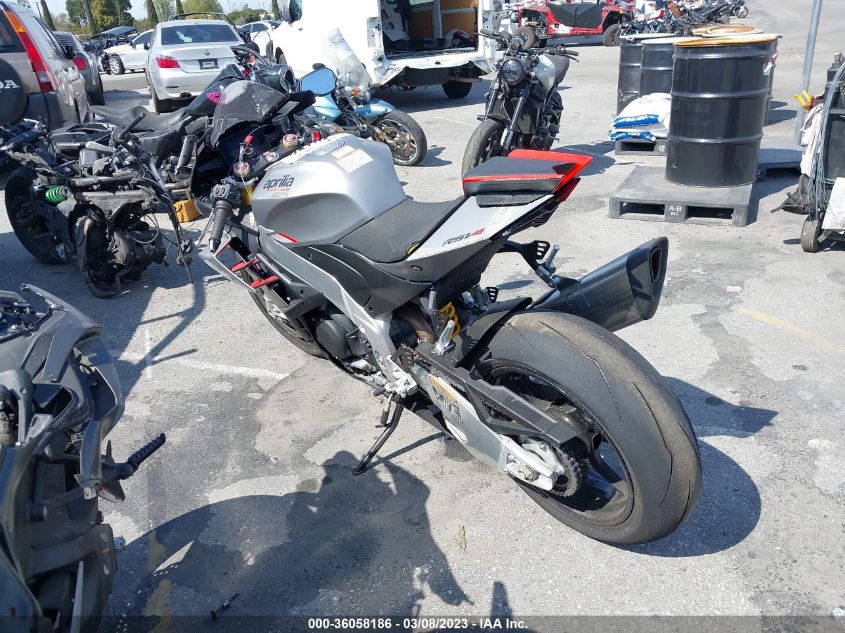 2022 APRILIA RSV4 1100 ZD4KYUA05NS000454