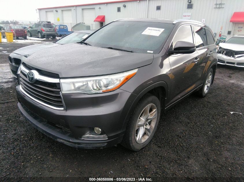 2015 TOYOTA HIGHLANDER LIMITED - 5TDDKRFH2FS153384
