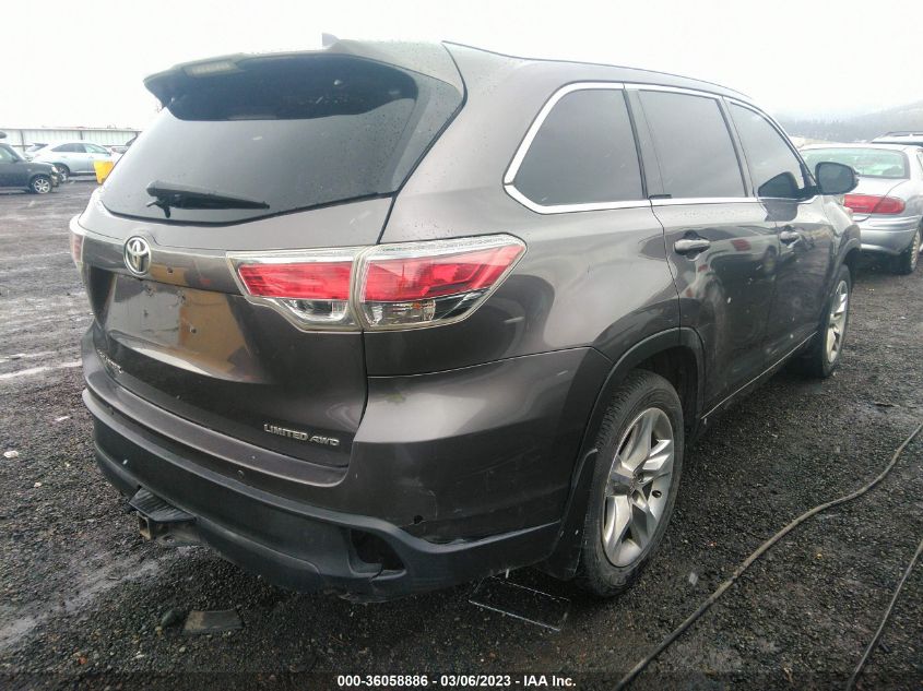 2015 TOYOTA HIGHLANDER LIMITED - 5TDDKRFH2FS153384