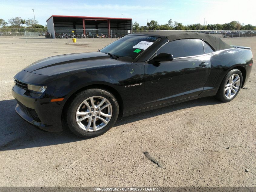 2015 CHEVROLET CAMARO LT - 2G1FD3D3XF9137832