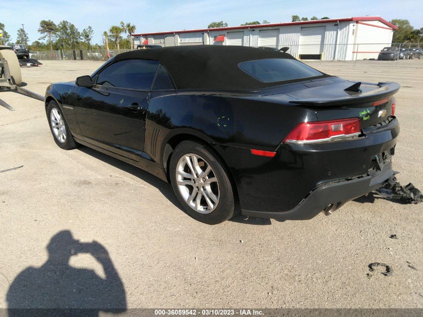 2015 CHEVROLET CAMARO LT - 2G1FD3D3XF9137832