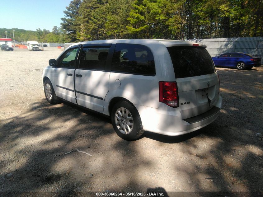 2015 RAM CARGO VAN TRADESMAN 2C4JRGAG2FR681405
