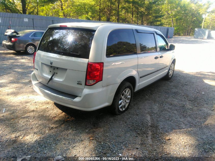 2015 RAM CARGO VAN TRADESMAN 2C4JRGAG2FR681405