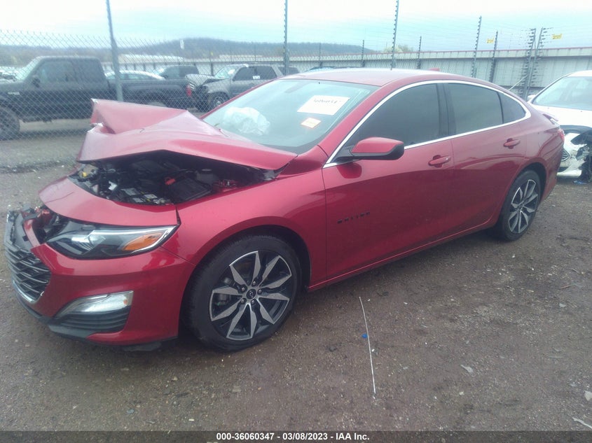 VIN 1G1ZG5STXNF103365 2022 CHEVROLET MALIBU RS